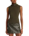 Nonchalant Label Jodie Sleeveless Sweater In Green