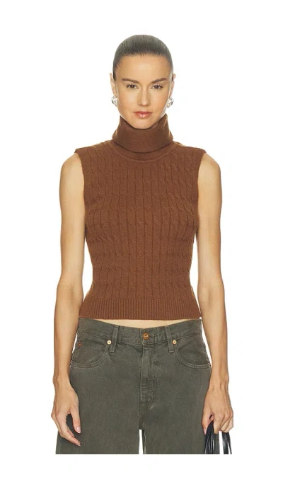 Nonchalant Label Jodie Top In Caramel