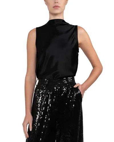 Nonchalant Label Lainey Top In Black