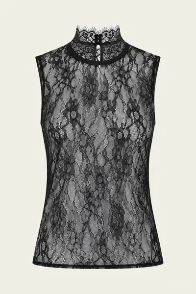 Nonchalant Label Layla Lace Top In Black