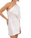Nonchalant Label Malia Drape Back Dress In Champagne
