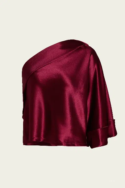 Nonchalant Label Manon Blouse In Bordeaux In Burgundy