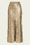 Nonchalant Label Margaux Sequin Skirt In Bronze In Gold