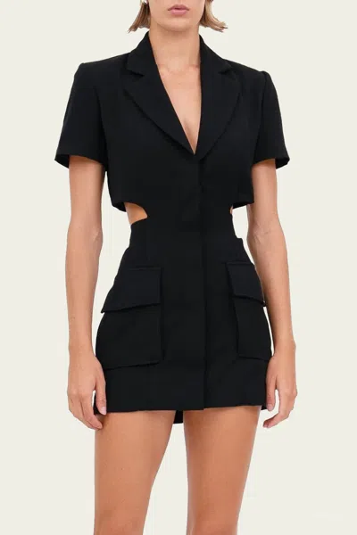 Nonchalant Label Marnie Mini Dress In Black