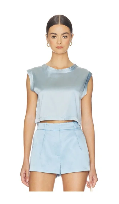 Nonchalant Label Mel Crop In Blue