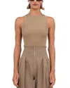 Nonchalant Label Mia Tank Top In Army