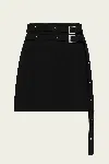 Nonchalant Label Nadia Mini Skirt In Black In Black