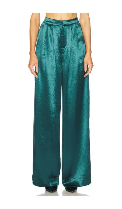 Nonchalant Label Emilia Cropped Top Emerlad In Dark Green