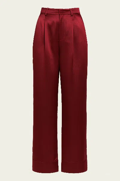 Nonchalant Label Paris Pant In Bordeaux In Multi