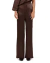 Nonchalant Label Pauline Wide Leg Pants In Chocolate