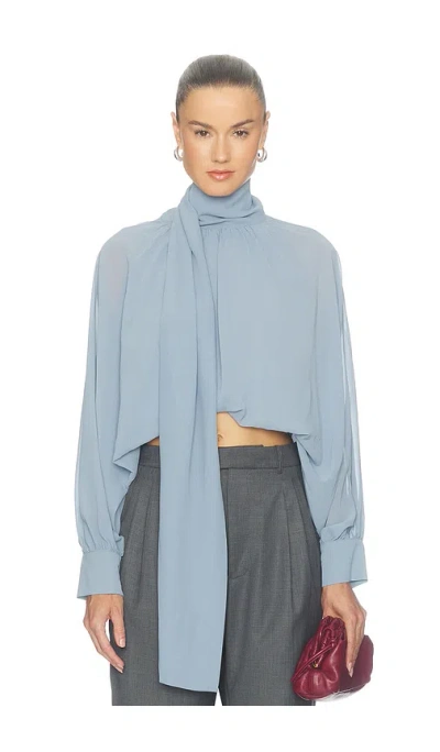 Nonchalant Label Romy Blouse In Blue