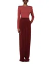 Nonchalant Label Santana Wide Leg Pants In Rust