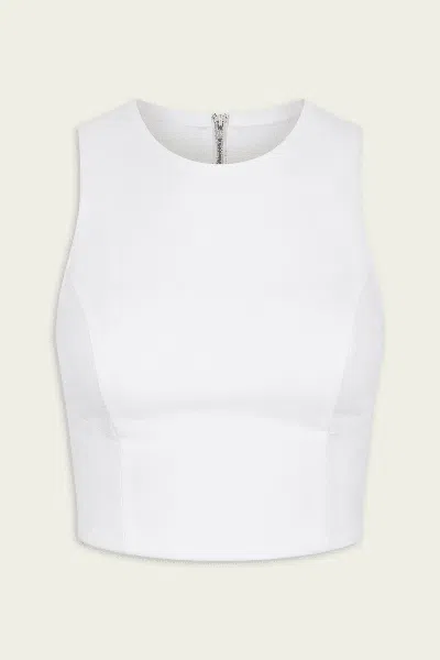 Nonchalant Label Tessa Crop Top In White