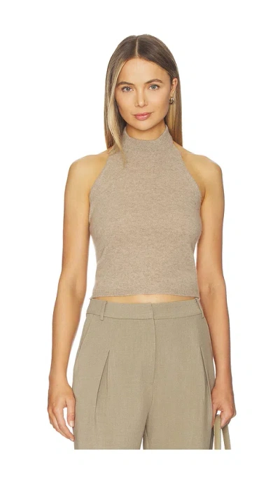 Nonchalant Label Tulsa Cashmere Halter In Brown