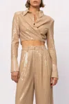 Nonchalant Label Tylan Crop Top In Sand
