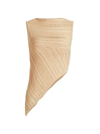 Nonchalant Label Women's Banks Asymmetric Top In Sand