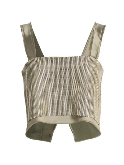 Nonchalant Label Women's Catrina Jewel Tank In Green