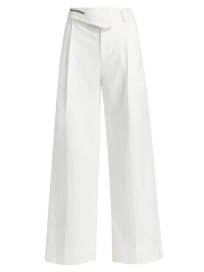 Nonchalant Label Women's Elba Wide-leg Pants In White