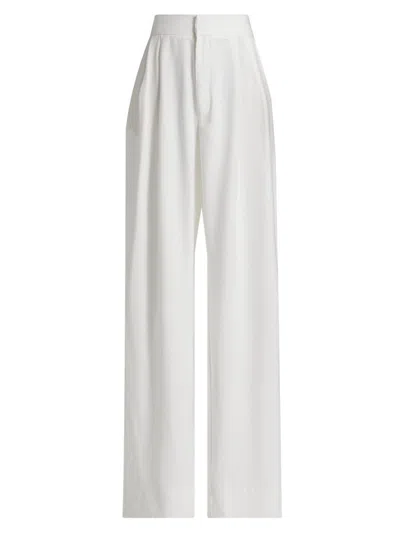 Nonchalant Label Women's Fallon High-rise Wide-leg Pants In White