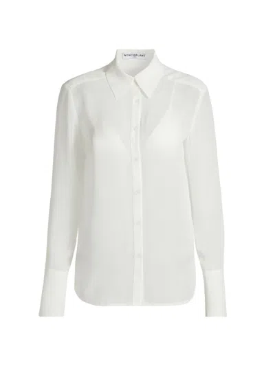 Nonchalant Label Women's Val Button-front Blouse In White