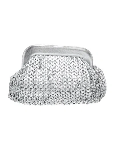 Pre-owned Nonchalant Leather Minaudière In Silver