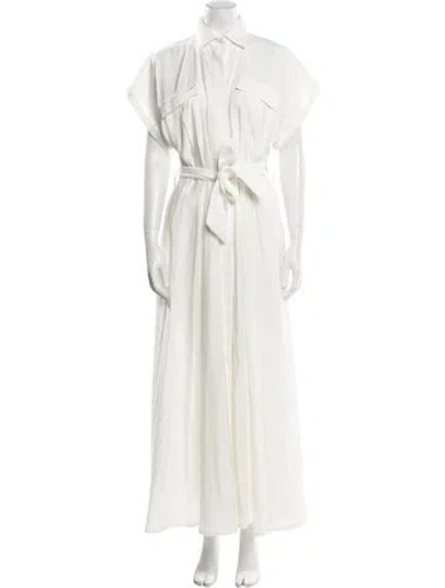 Pre-owned Nonchalant Long Dress In White