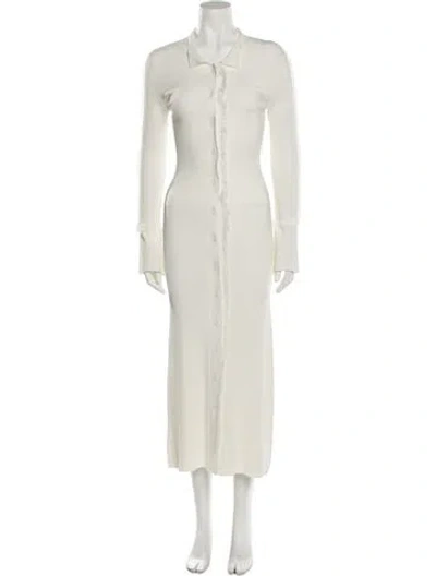 Pre-owned Nonchalant Long Dress In White
