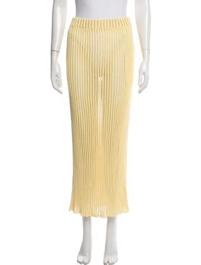 Pre-owned Nonchalant Long Skirt In Yellow