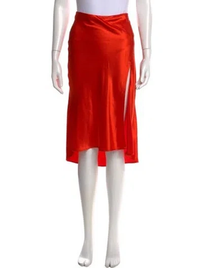 Pre-owned Nonchalant Midi Length Skirt In Orange