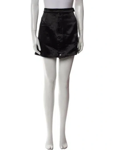 Pre-owned Nonchalant Mini Skirt In Black