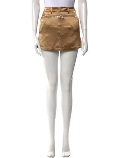 Pre-owned Nonchalant Mini Skirt In Brown
