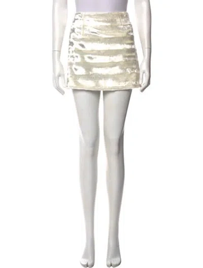 Pre-owned Nonchalant Mini Skirt In Neutral