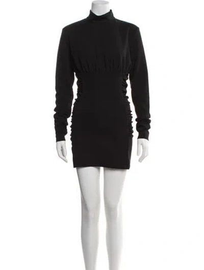 Pre-owned Nonchalant Mock Neck Mini Dress W/ Tags In Black