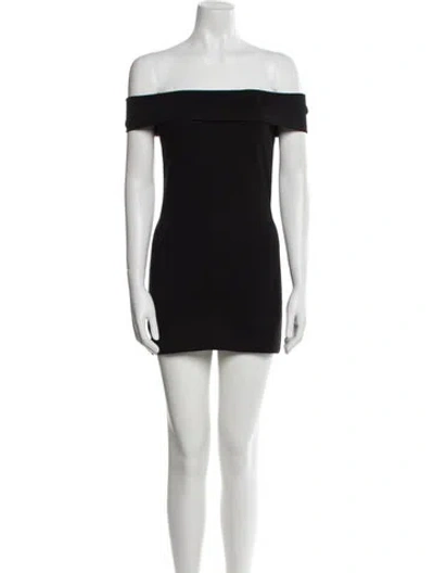 Pre-owned Nonchalant Off-the-shoulder Mini Dress W/ Tags In Black