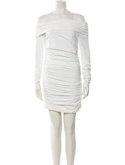 Pre-owned Nonchalant Off-the-shoulder Mini Dress W/ Tags In White