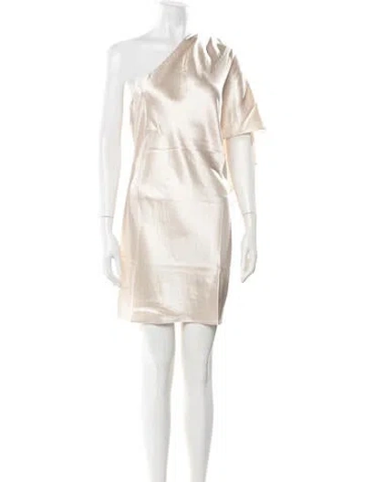 Pre-owned Nonchalant One-shoulder Long Dress W/ Tags In Neutral