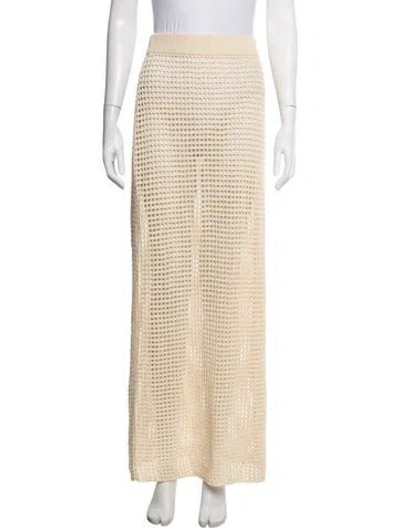 Pre-owned Nonchalant Patterned Long Skirt In Neutrals