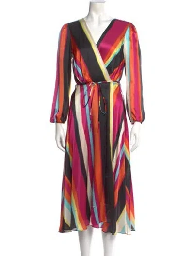 Pre-owned Nonchalant Silk Long Dress In Black