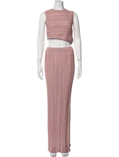 Pre-owned Nonchalant Skirt Set In Pink