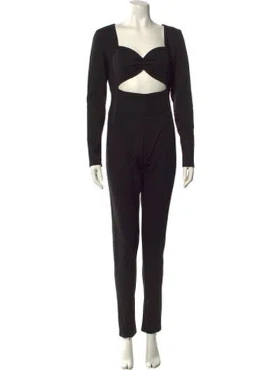 Pre-owned Nonchalant Square Neckline Jumpsuit W/ Tags In Black