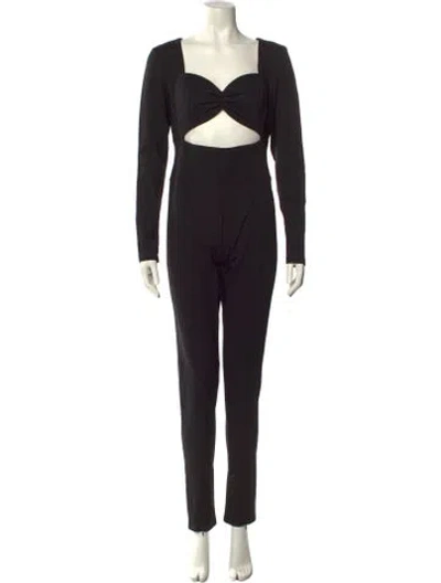 Pre-owned Nonchalant Square Neckline Jumpsuit W/ Tags In Black