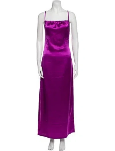 Pre-owned Nonchalant Square Neckline Long Dress W/ Tags In Purple