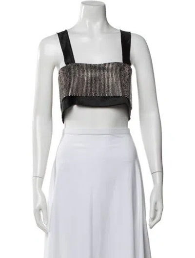 Pre-owned Nonchalant Square Neckline Sleeveless Crop Top W/ Tags In Neutral