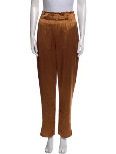 Pre-owned Nonchalant Straight Leg Pants In Brown