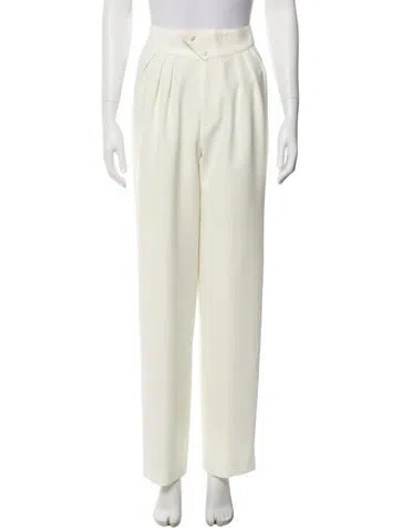 Pre-owned Nonchalant Straight Leg Pants In White