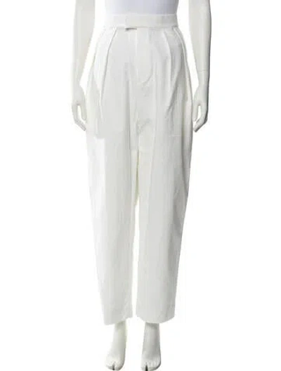 Pre-owned Nonchalant Straight Leg Pants In White