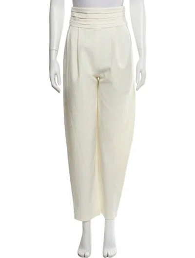 Pre-owned Nonchalant Straight Leg Pants In White