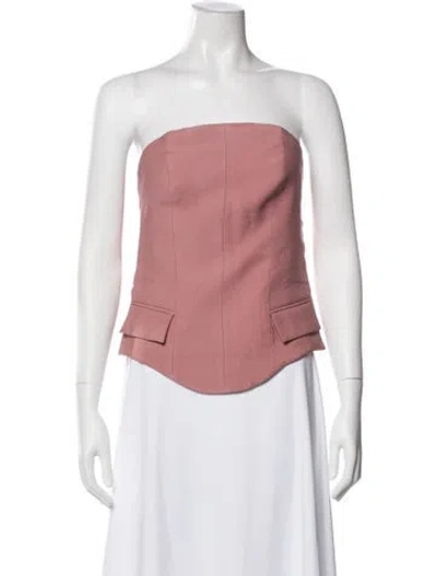 Pre-owned Nonchalant Strapless Top In Pink