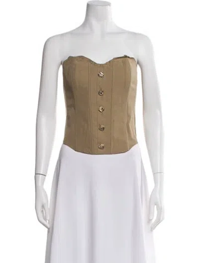 Pre-owned Nonchalant Strapless Top W/ Tags In Neutral