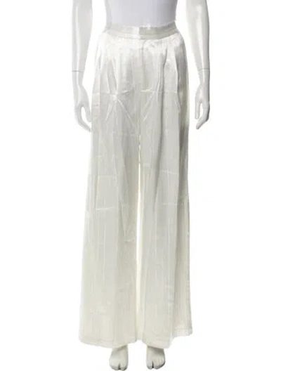 Pre-owned Nonchalant Striped Wide Leg Pants In Neutrals